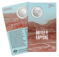 2026 50c 75th Anniversary of the Battle of Kapyong Uncirculated Coin on Card