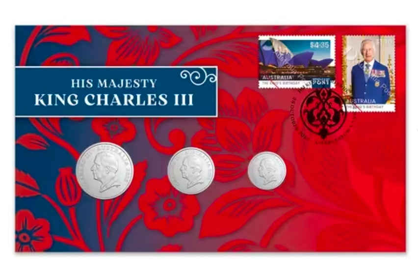 2025 King’s Birthday Three Coin Postal Numismatic Cover (PNC)