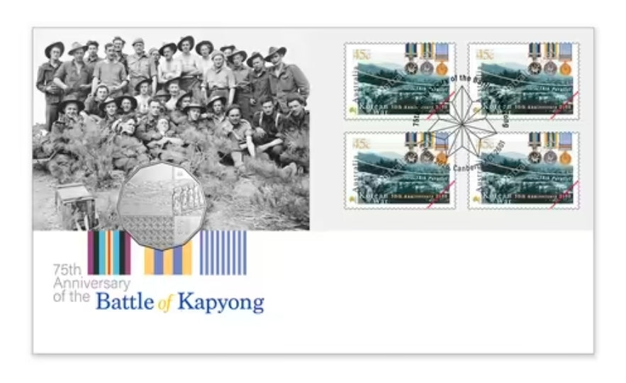2026 ANZAC Day – Preparing for Peace: 75th Anniversary of the Battle of Kapyong Postal Numismatic Cover (PNC)
