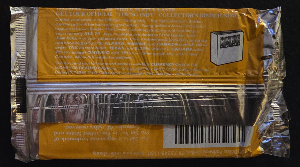 Official The Young Indiana Jones Chronicles trading cards