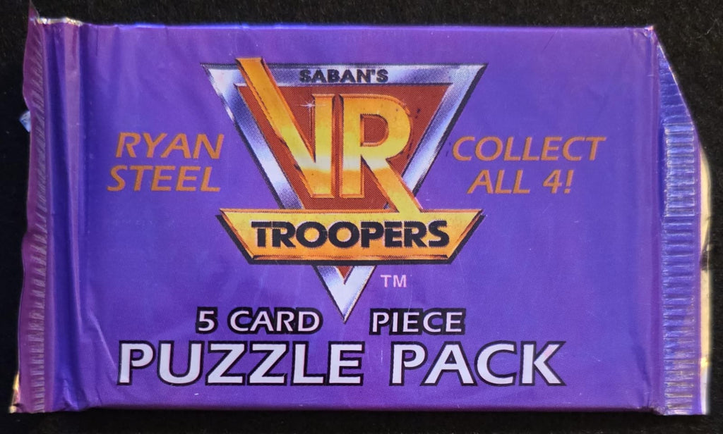 Saban’s VR Troopers Puzzle Card Packs – Complete 4 Pack Artwork Set