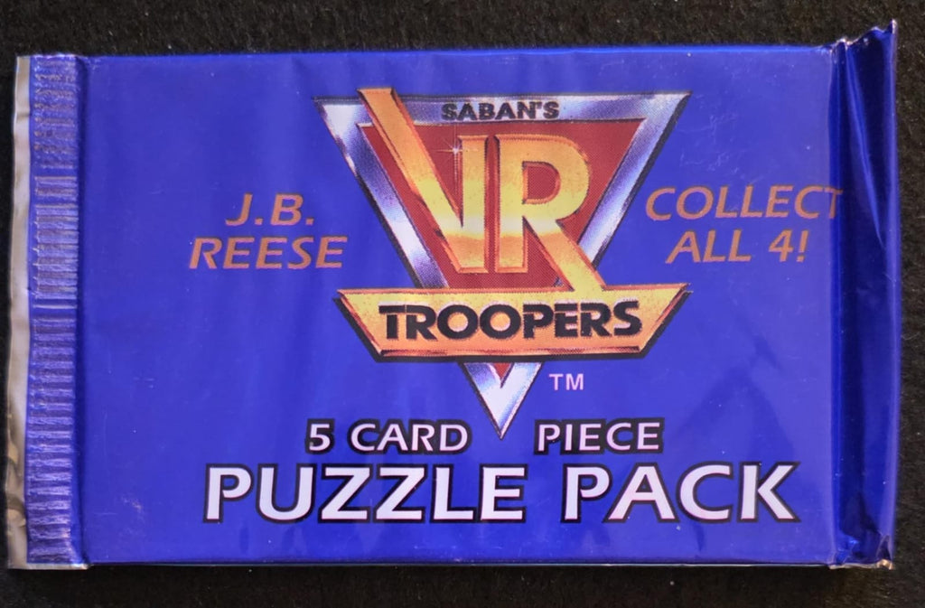 Saban’s VR Troopers Puzzle Card Packs – Complete 4 Pack Artwork Set