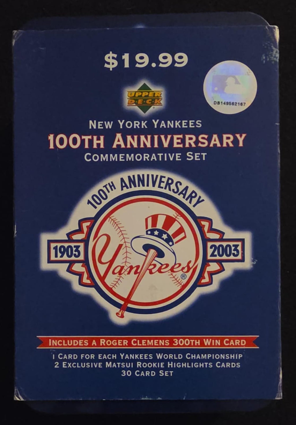 Upper Deck New York Yankees 100th Anniversary Commemorative Set (1903–2003)