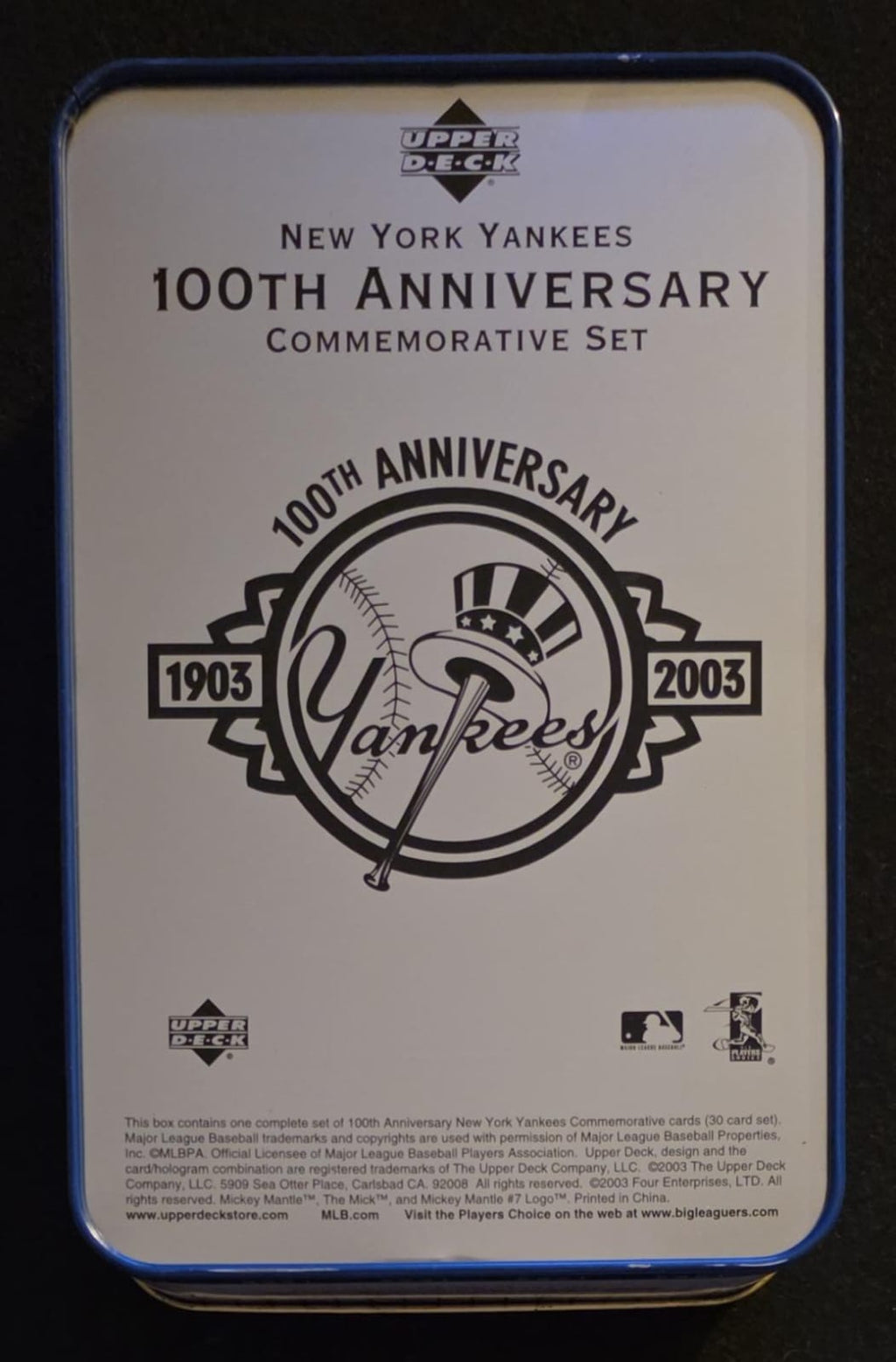 Upper Deck New York Yankees 100th Anniversary Commemorative Set (1903–2003)