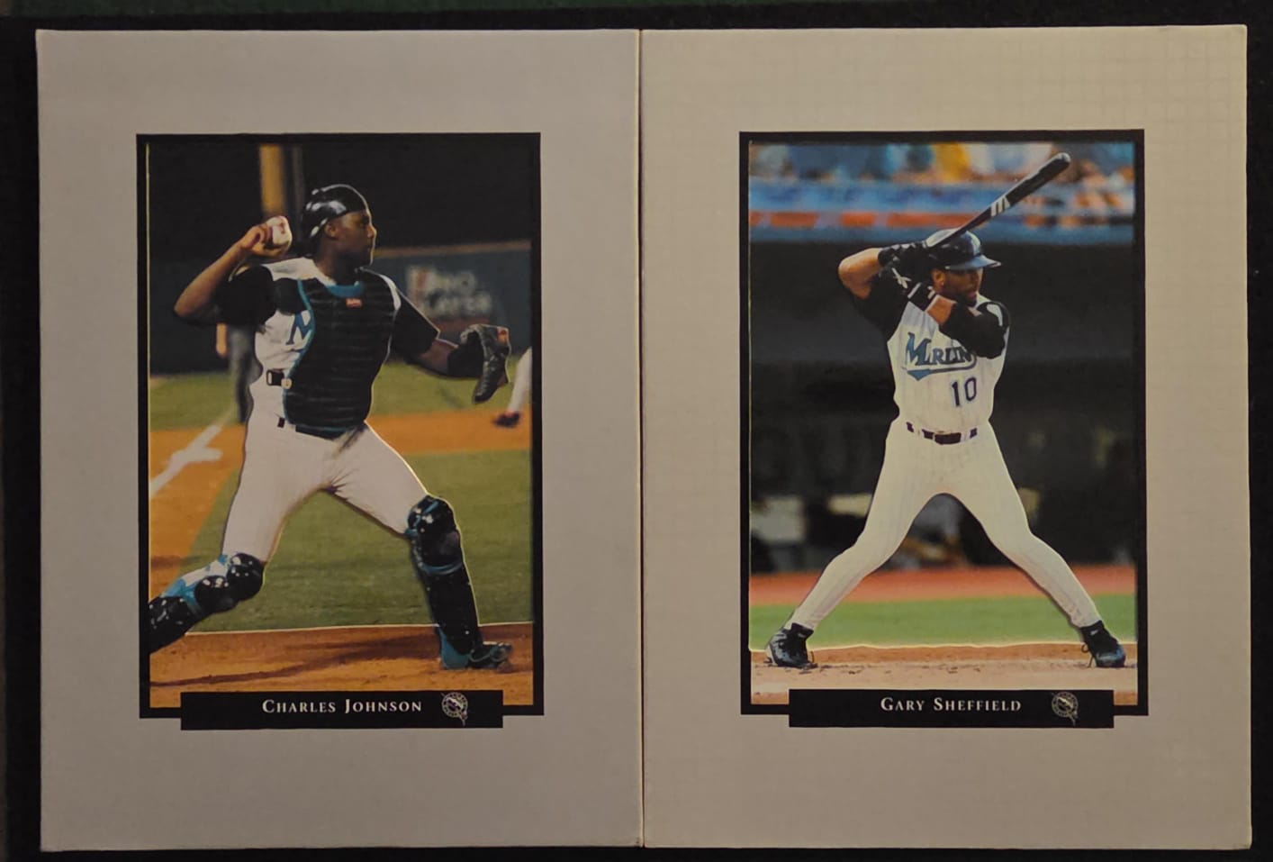 1999 Florida Marlins Presentation Display Card Collection / Team Set