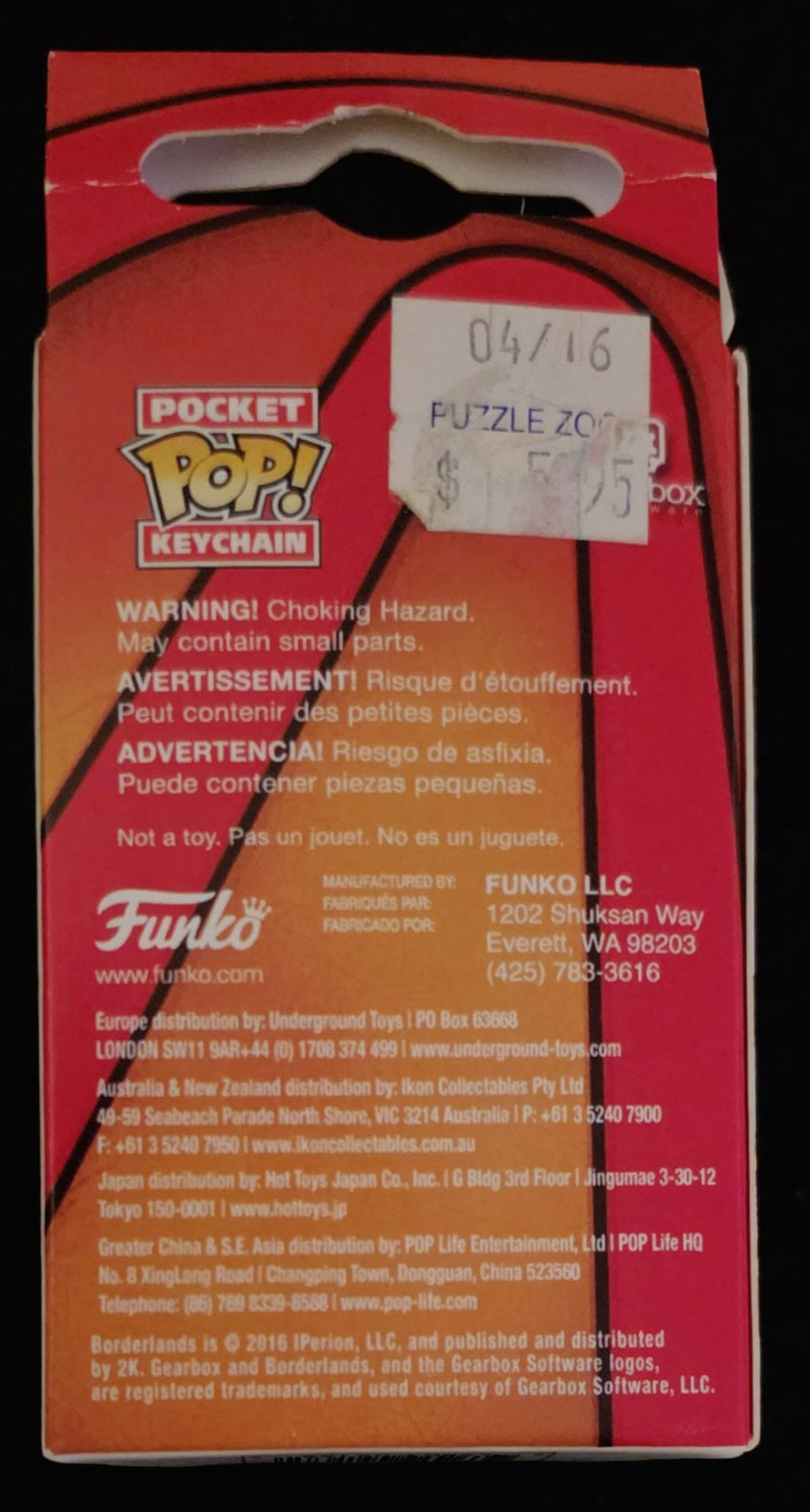 Funko Pocket Pop! Borderlands Claptrap Keychain – Sealed