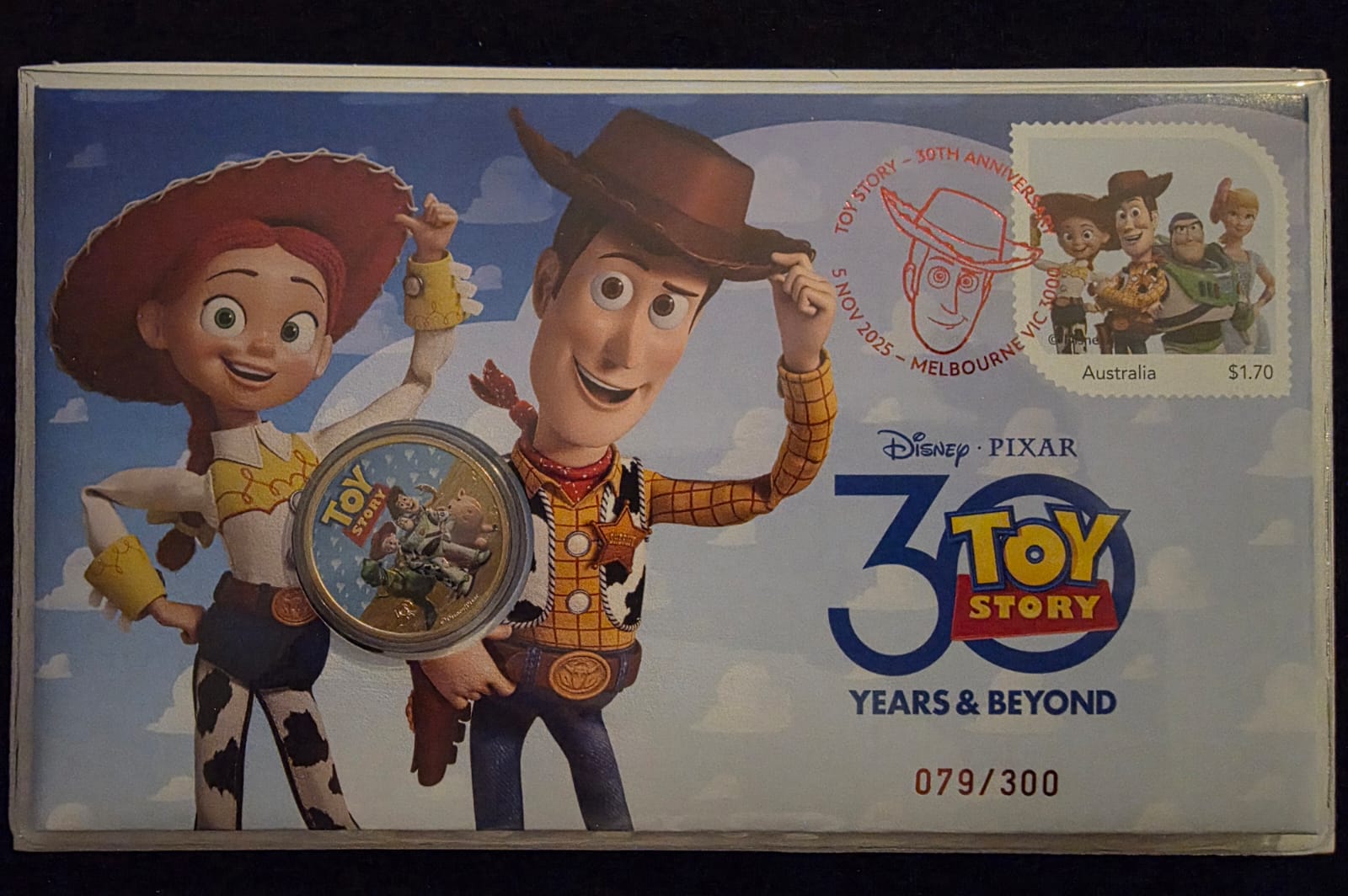🤠🎬 **2025 $1 Toy Story “30 Years & Beyond” Limited Edition PNC – No. 079/300**