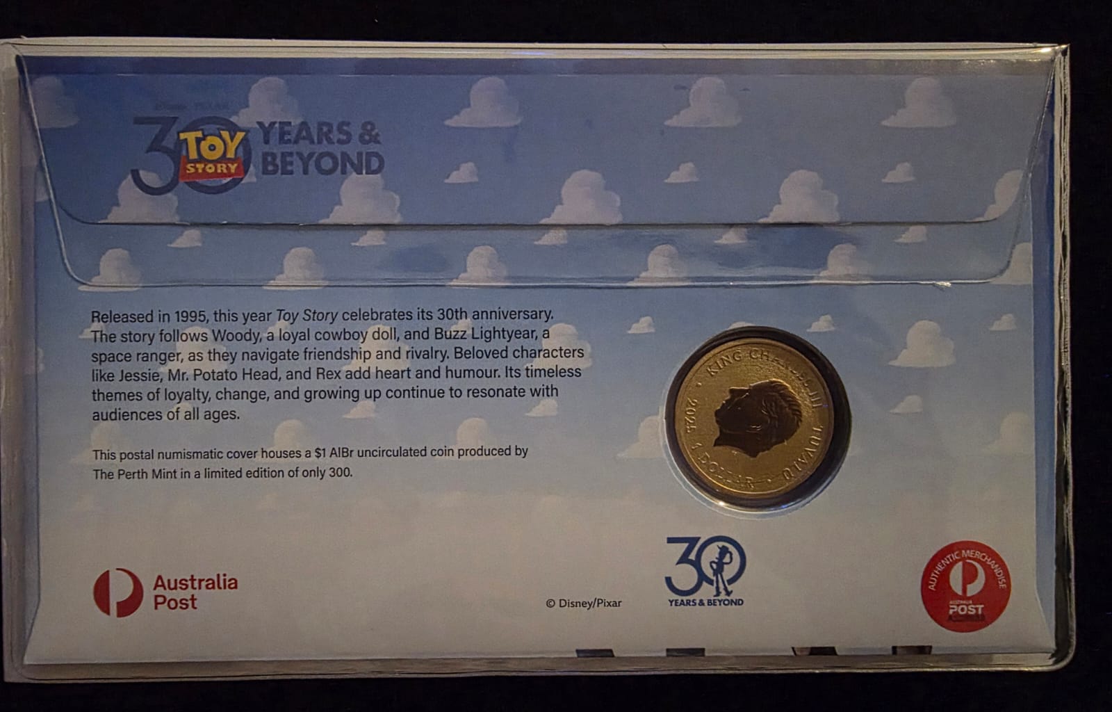 🤠🎬 **2025 $1 Toy Story “30 Years & Beyond” Limited Edition PNC – No. 079/300**