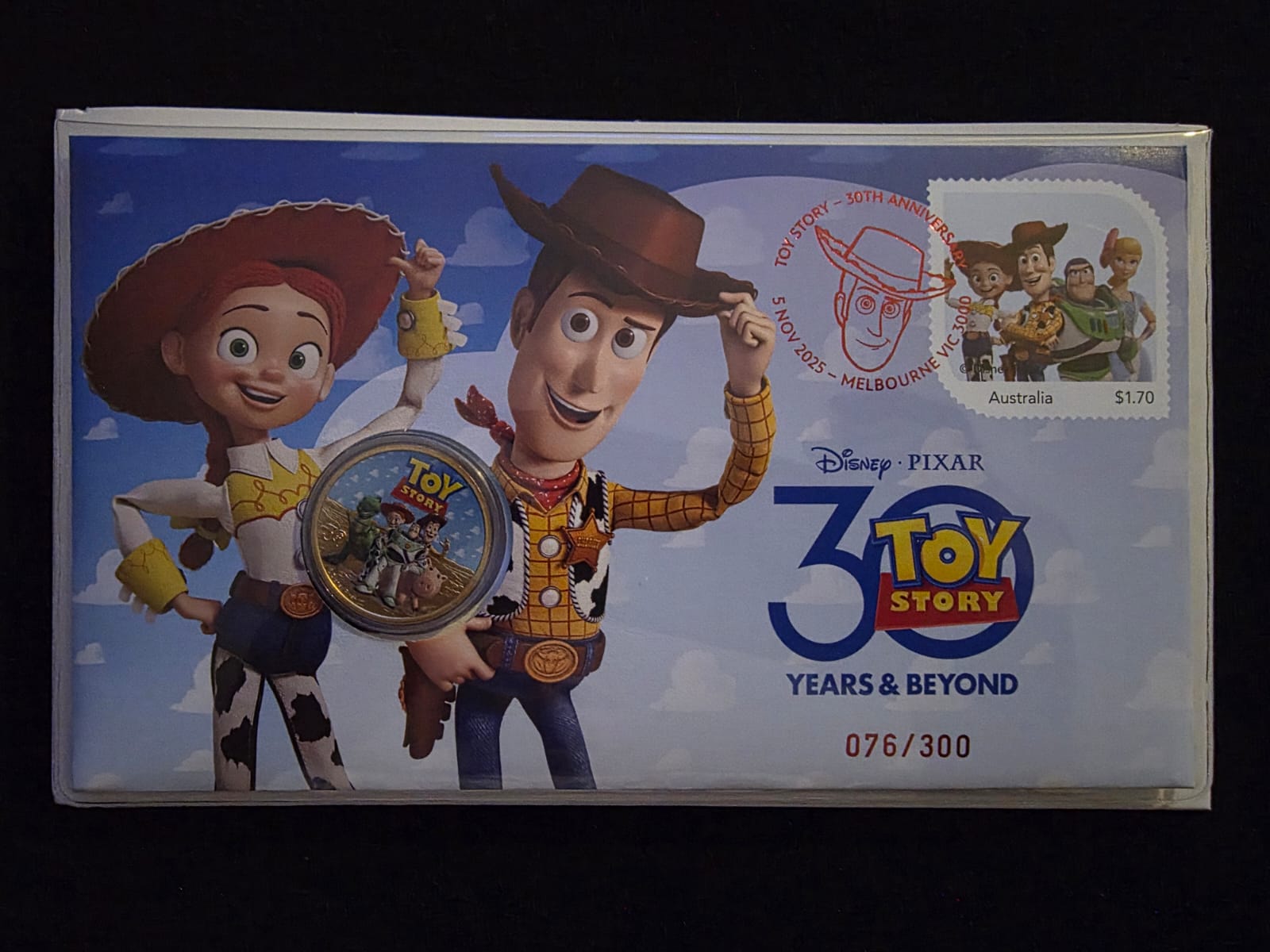 🤠🎬 **2025 $1 Toy Story “30 Years & Beyond” Limited Edition PNC – No. 076/300** 🤠🎬 **2025 $1 Toy Story “30 Years & Beyond” Limited Edition PNC – No. 076/300**