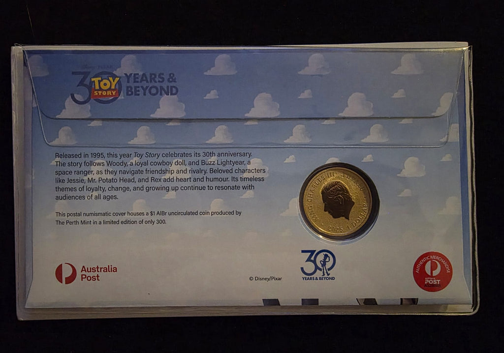 🤠🎬 **2025 $1 Toy Story “30 Years & Beyond” Limited Edition PNC – No. 076/300** 🤠🎬 **2025 $1 Toy Story “30 Years & Beyond” Limited Edition PNC – No. 076/300**