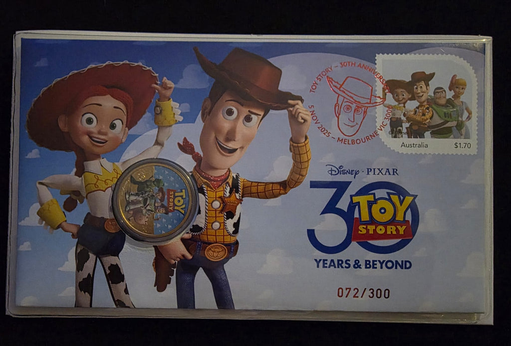 🤠🎬 **2025 $1 Toy Story “30 Years & Beyond” Limited Edition PNC – No. 072/300**