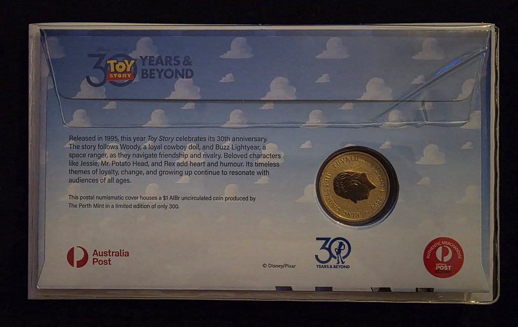🤠🎬 **2025 $1 Toy Story “30 Years & Beyond” Limited Edition PNC – No. 072/300**