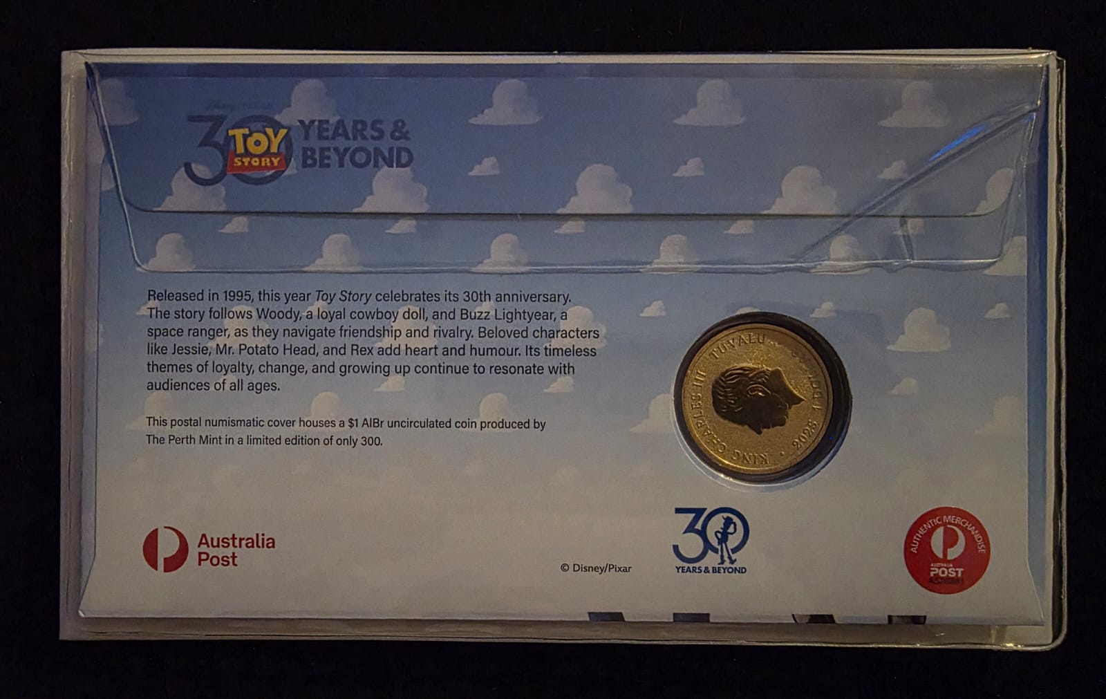 🤠🎬 **2025 $1 Toy Story “30 Years & Beyond” Limited Edition PNC – No. 072/300**