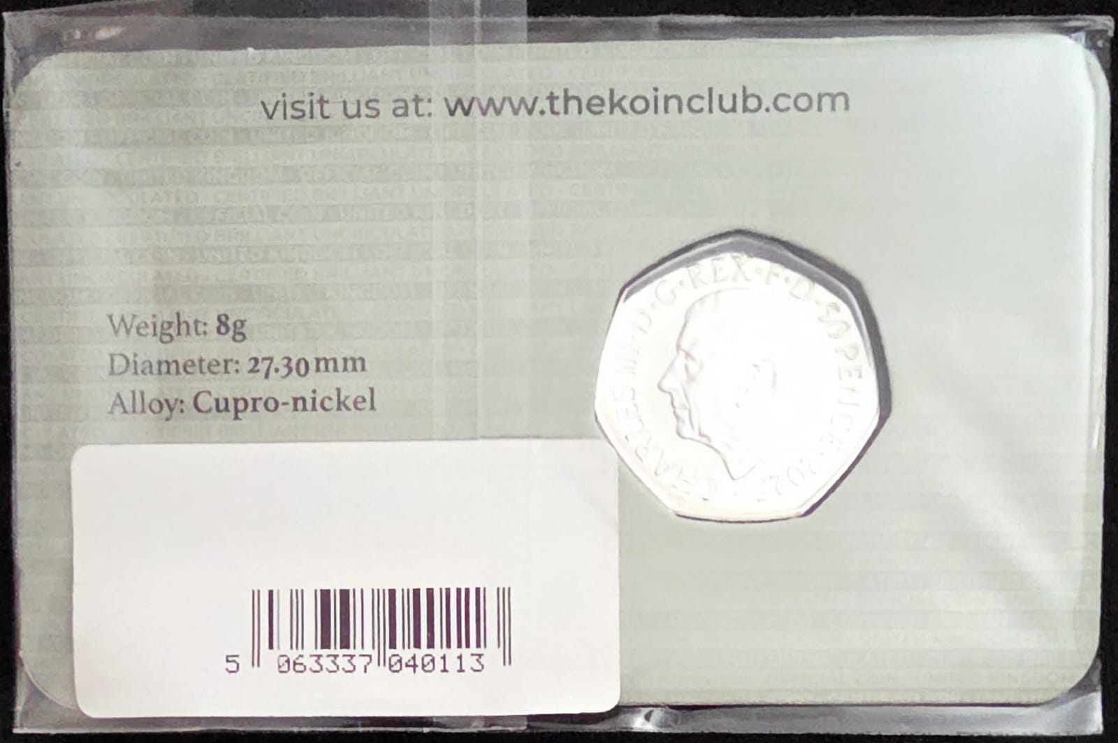 🌊🧜‍♀️ 2024 United Kingdom 50p – Expecto Patronum | The Koin Club Issue (Sealed)