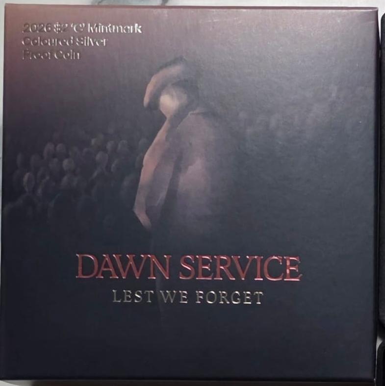 2026 $2 Dawn Service ‘C’ Mintmark Coloured Silver Proof Coin