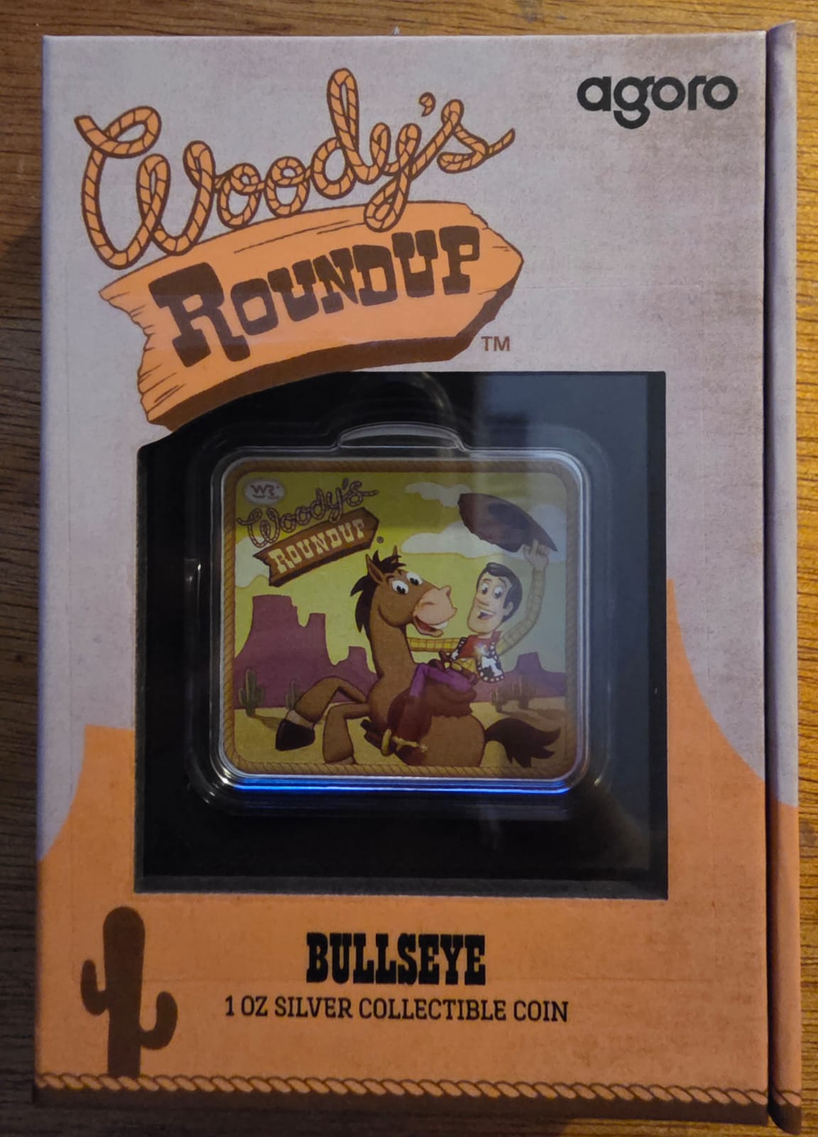 Disney Pixar Toy Story “Woody’s Roundup – Bullseye” 1oz Silver Coloured Coin