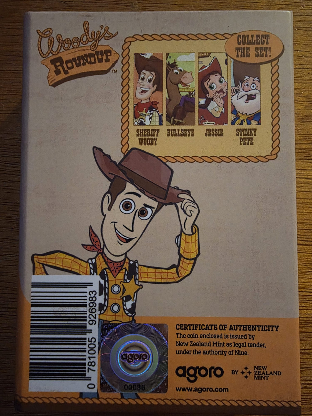 Disney Pixar Toy Story “Woody’s Roundup – Bullseye” 1oz Silver Coloured Coin