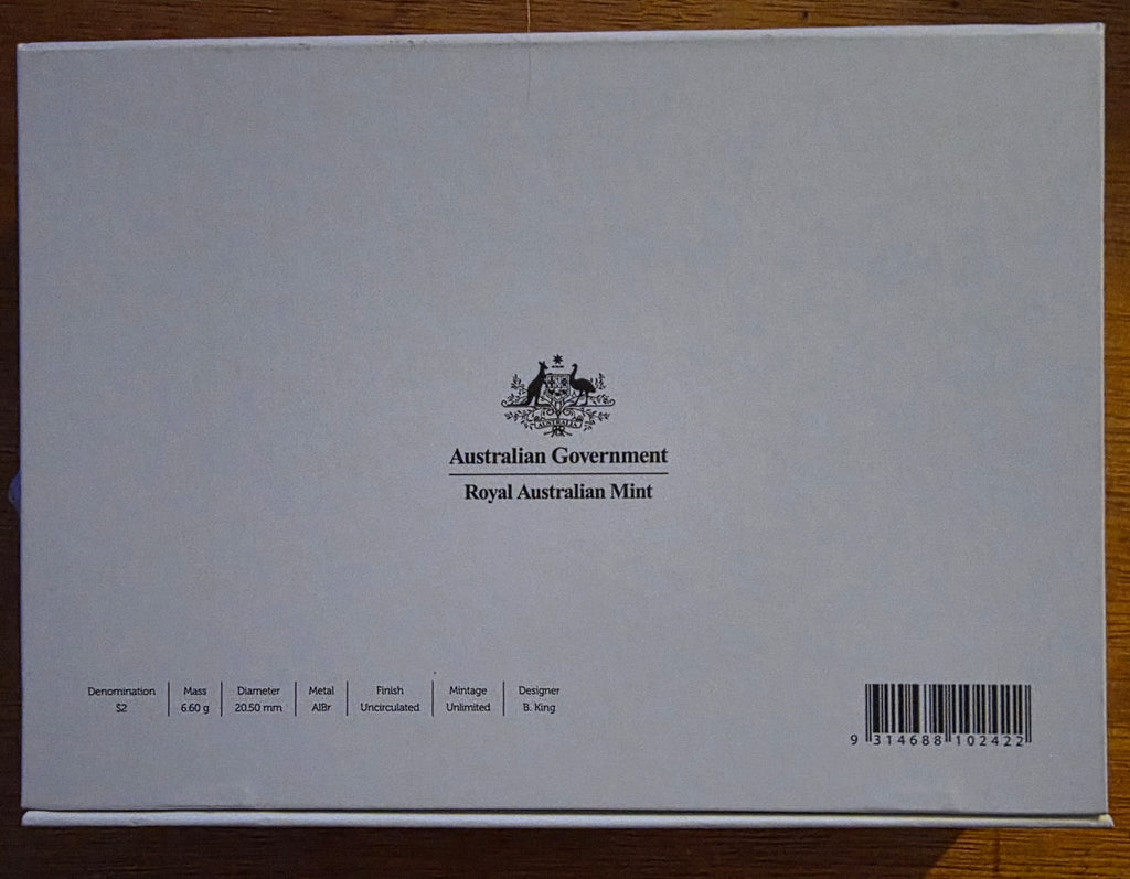 2020 Tooth Fairy Kit – $2 Uncirculated Coin – Royal Australian Mint (Toned Coin)