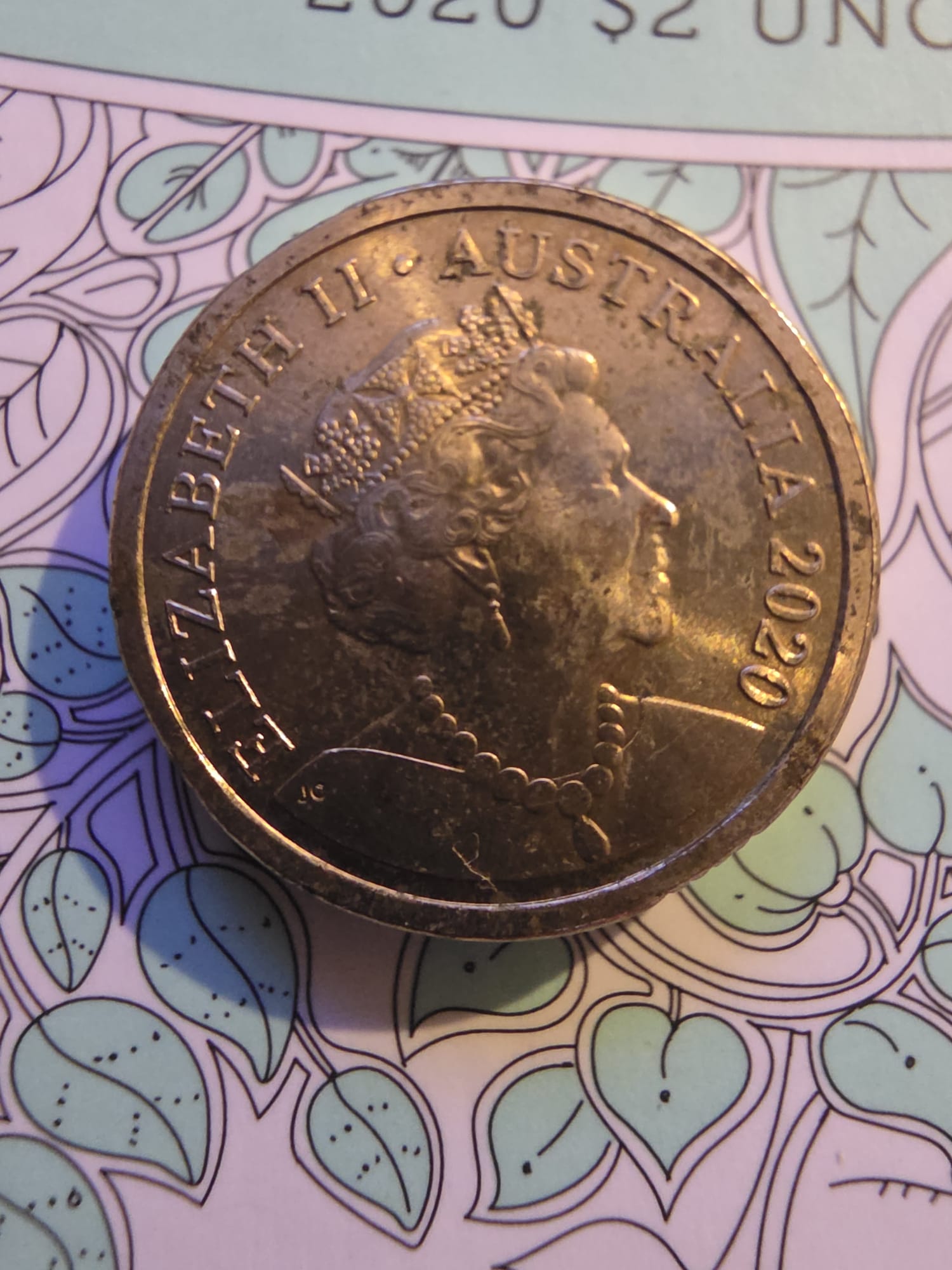2020 Tooth Fairy Kit – $2 Uncirculated Coin – Royal Australian Mint (Toned Coin)