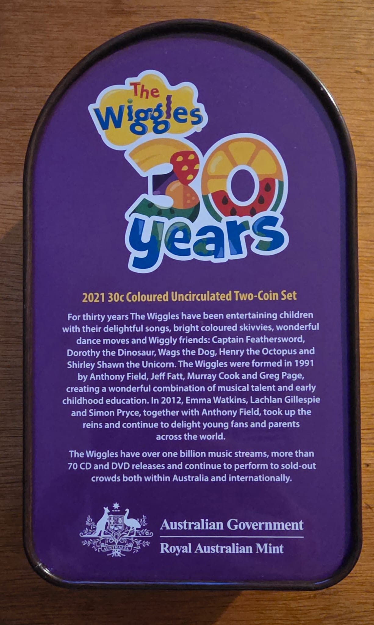 2021 “30 Years of The Wiggles” Coin Set – Royal Australian Mint