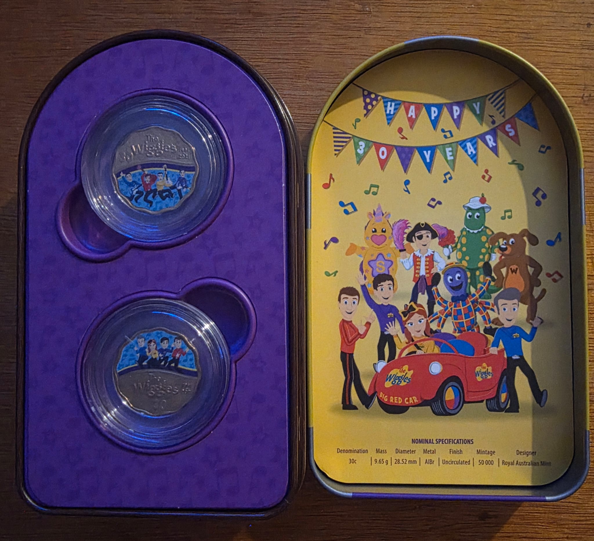 2021 “30 Years of The Wiggles” Coin Set – Royal Australian Mint
