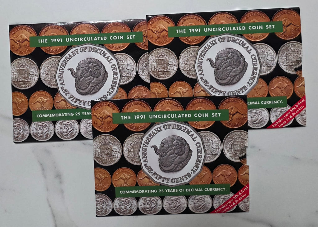 1991 Australia Uncirculated Coin Set – 25 Years of Decimal Currency