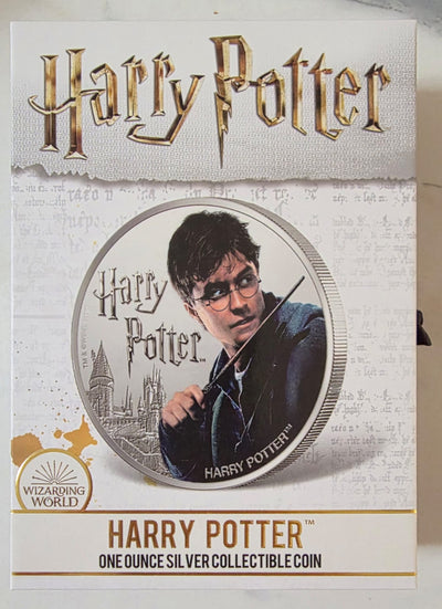 Harry Potter 1oz Silver Coloured Collectible Coin – Limited Mintage (0661/2000)