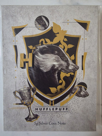 2020 Harry Potter Hufflepuff 5g Silver Coin Note – Limited Edition Collectible