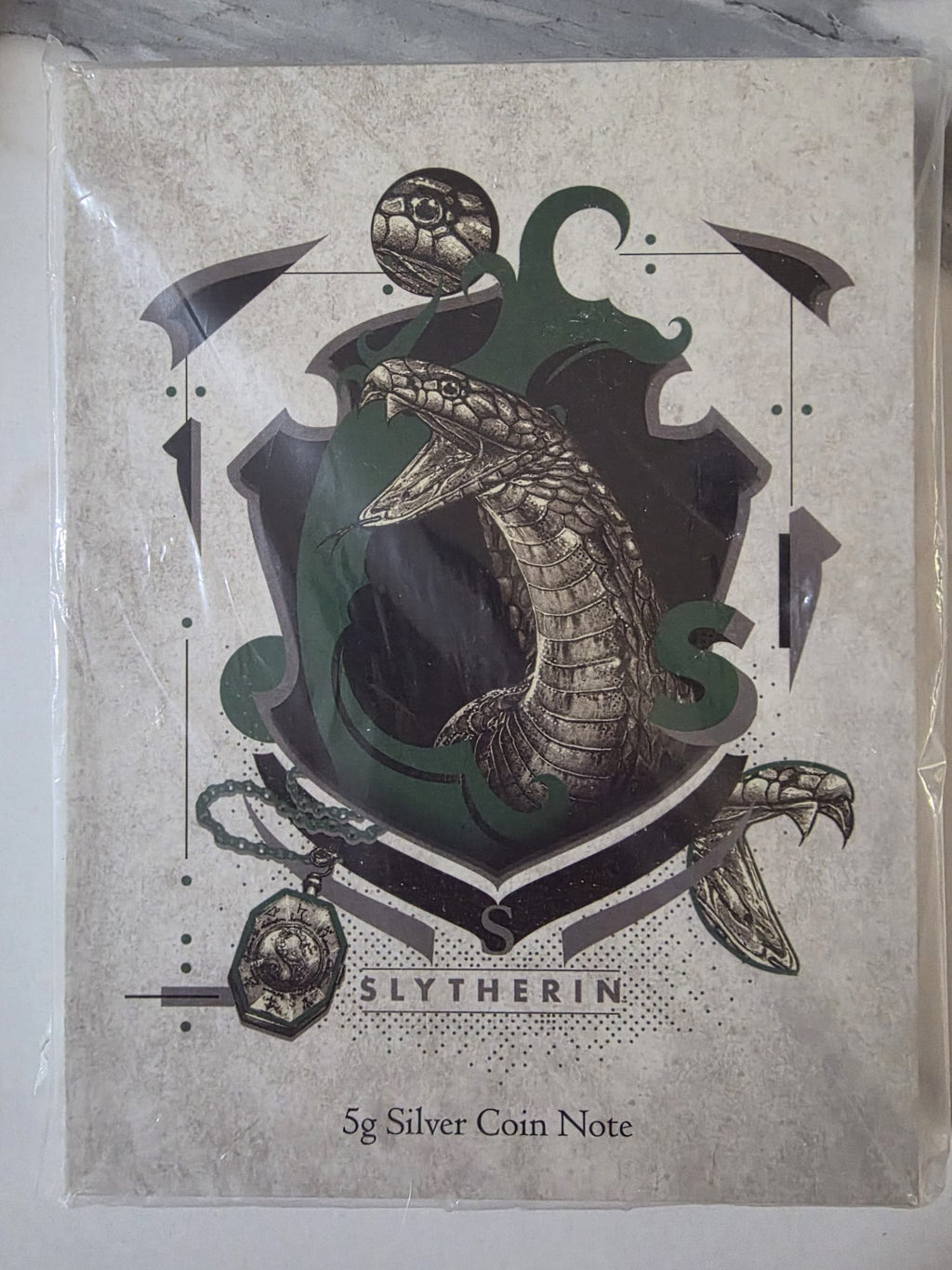 2020 Harry Potter Slytherin 5g Silver Coin Note – Limited Edition Collectible
