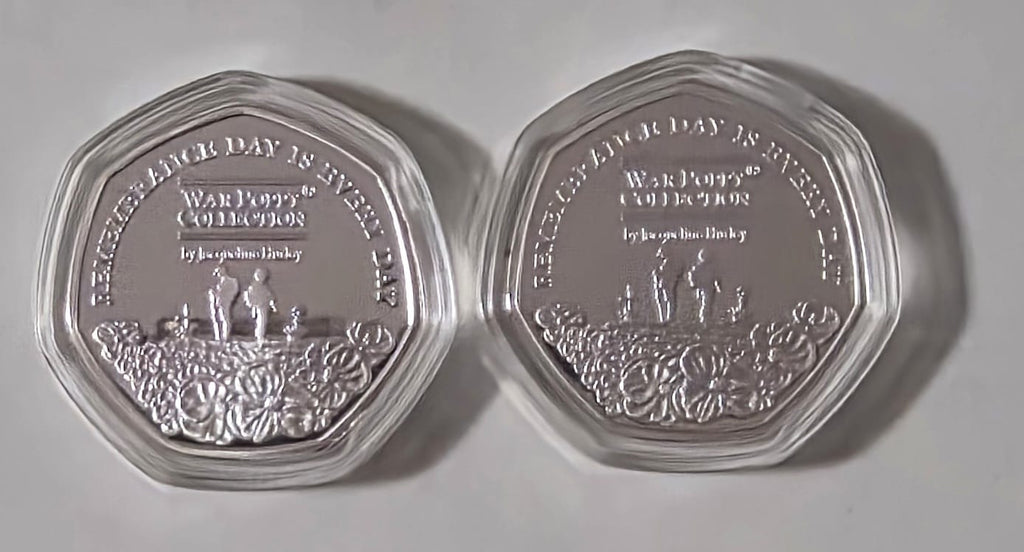 🌺 Solomon Islands 2020 War Poppy 20 Cents Silver-plated Coin 🌺