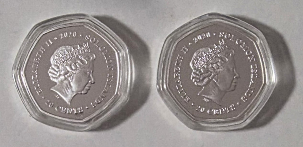 🌺 Solomon Islands 2020 War Poppy 20 Cents Silver-plated Coin 🌺