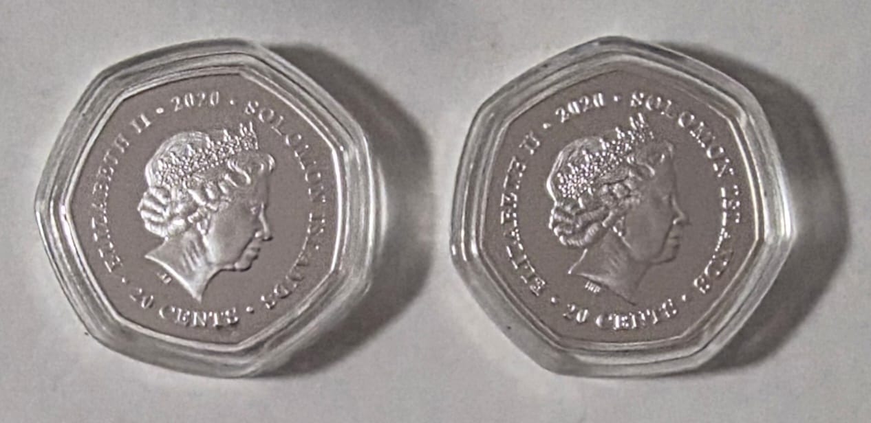 🌺 Solomon Islands 2020 War Poppy 20 Cents Silver-plated Coin 🌺