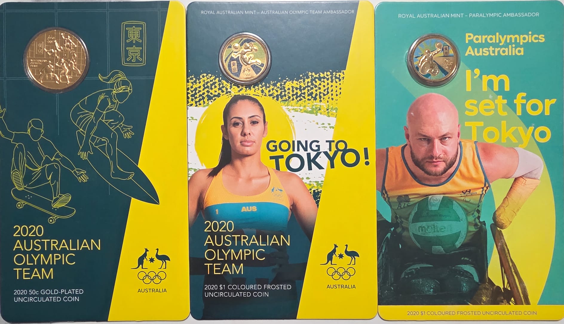 🏅 FOR SALE – 2020 Australian Olympic & Paralympic Coin-on-Card Set 🏅
