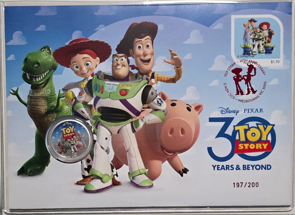 2025 1/2 Oz Silver 30 Years of Toy Story PNC --numbered at 197/200
