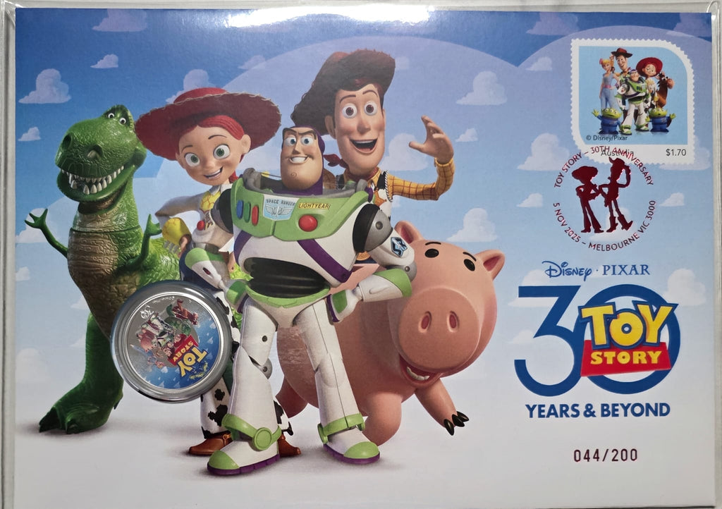 2025 1/2 Oz Silver 30 Years of Toy Story PNC --numbered at 044/200