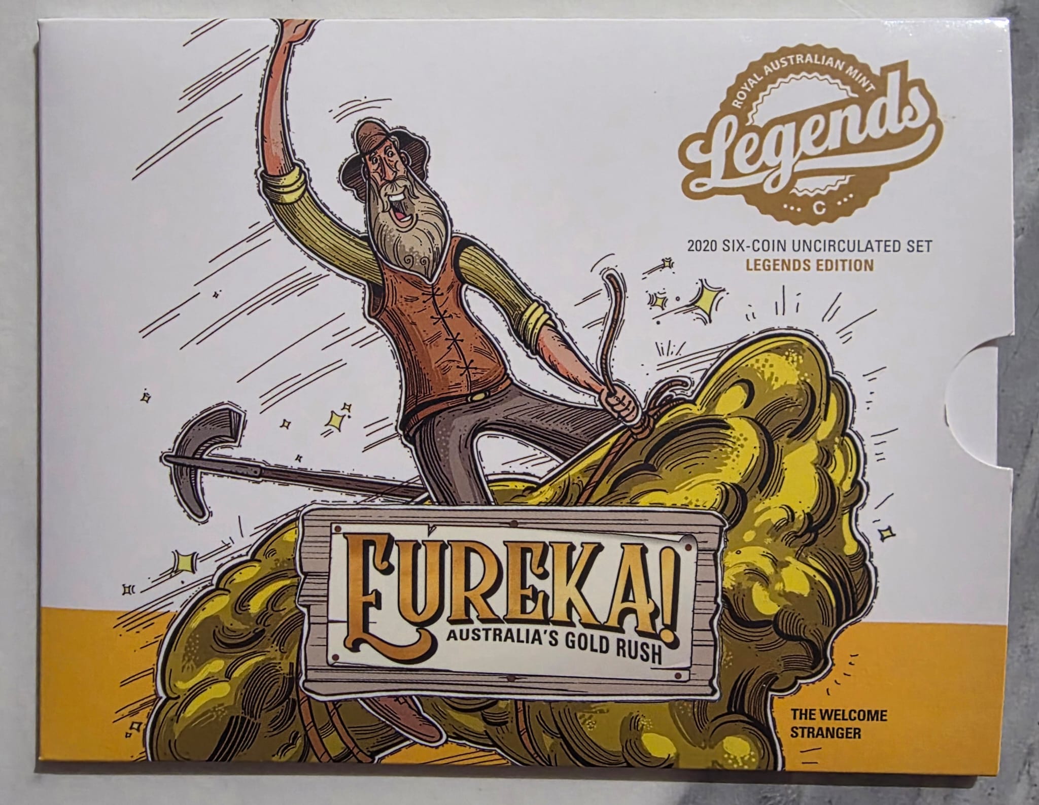 2020 6-coin set of LEGENDS UNCIRCULATED Eureka Gold Rush