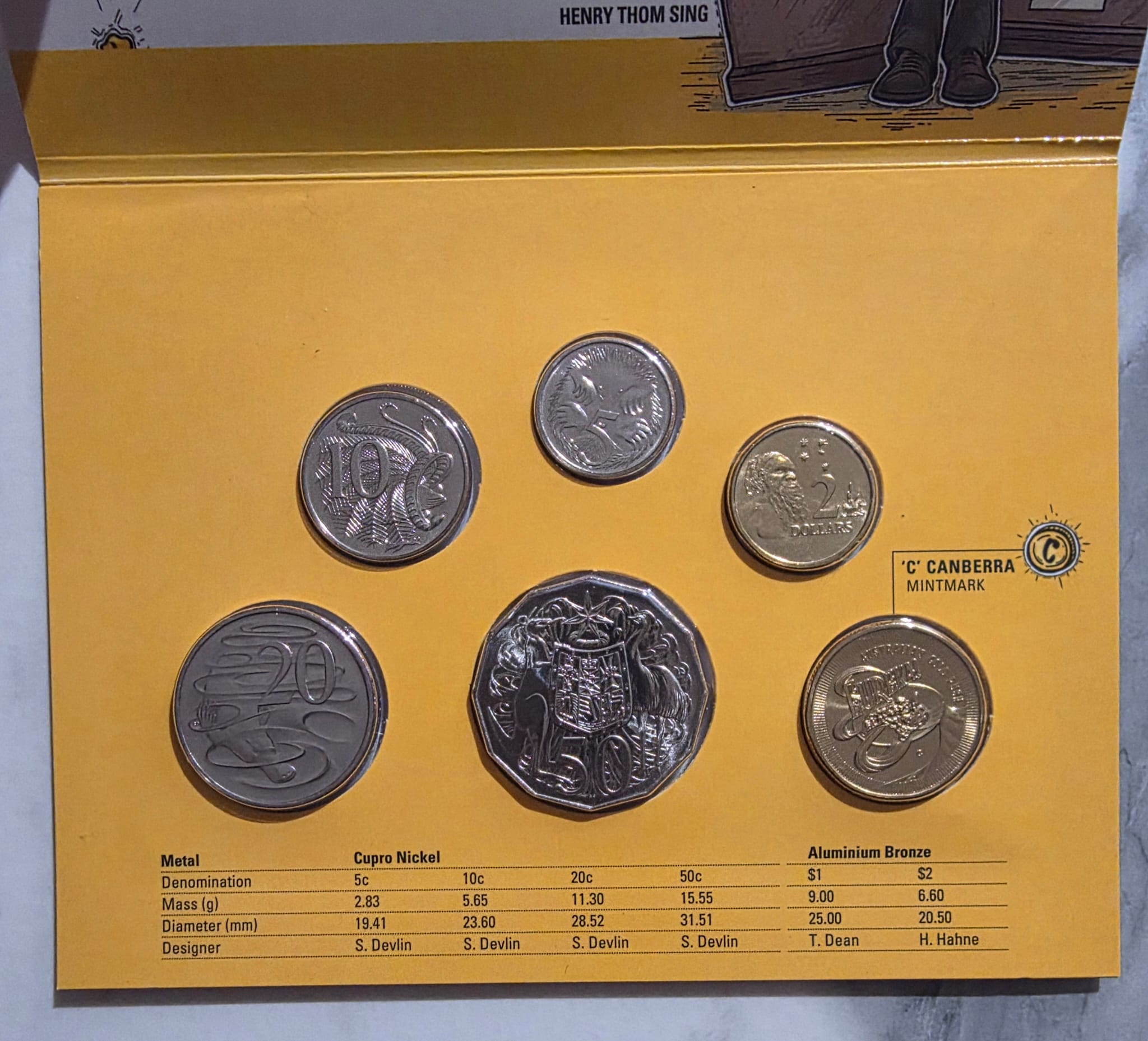 2020 6-coin set of LEGENDS UNCIRCULATED Eureka Gold Rush