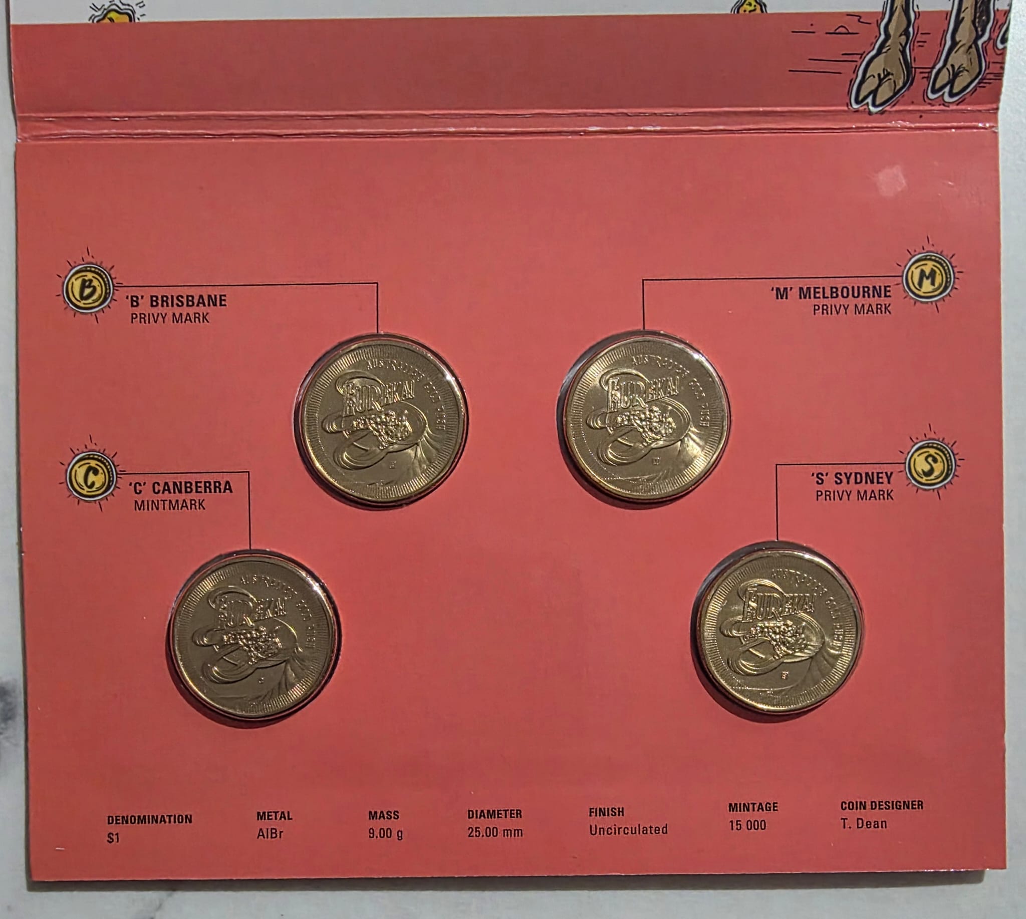 Eureka 2020 Mintmark and Privy Mark Four Coin Set
