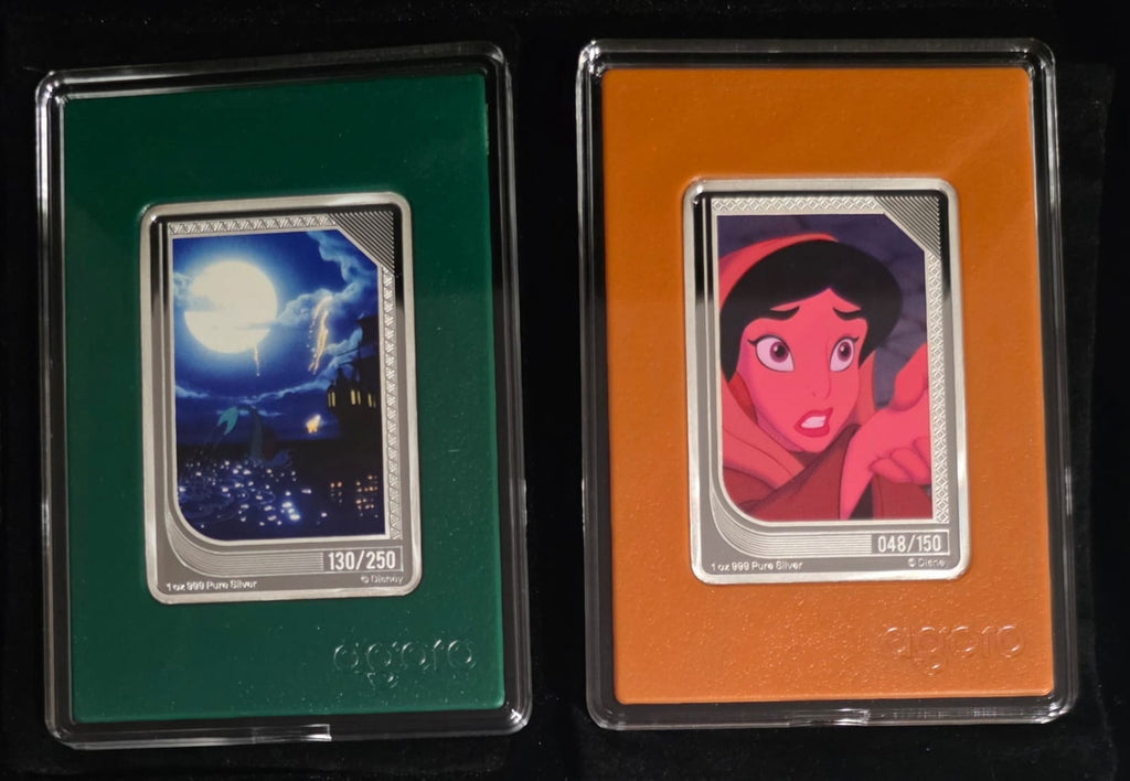 Agoro Disney Renaissance Trading Coins 2025 Emerald 130/250 Topaz 048/150