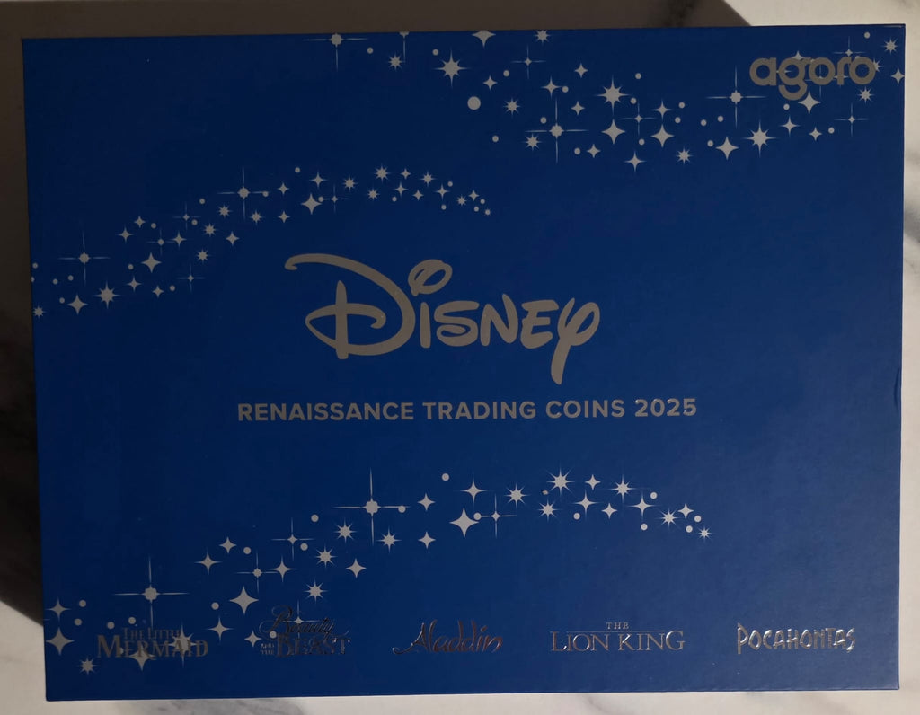 Agoro Disney Renaissance Trading Coins 2025 Emerald 130/250 Topaz 048/150