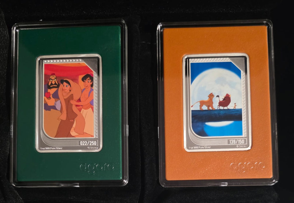 Agoro Disney Renaissance Trading Coins 2025 Emerald 022/250 Topaz 139/150