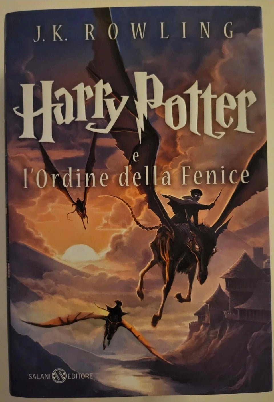 Harry Potter 15th Anniversary Italian Edition Hardcover Set Hogwarts Spine