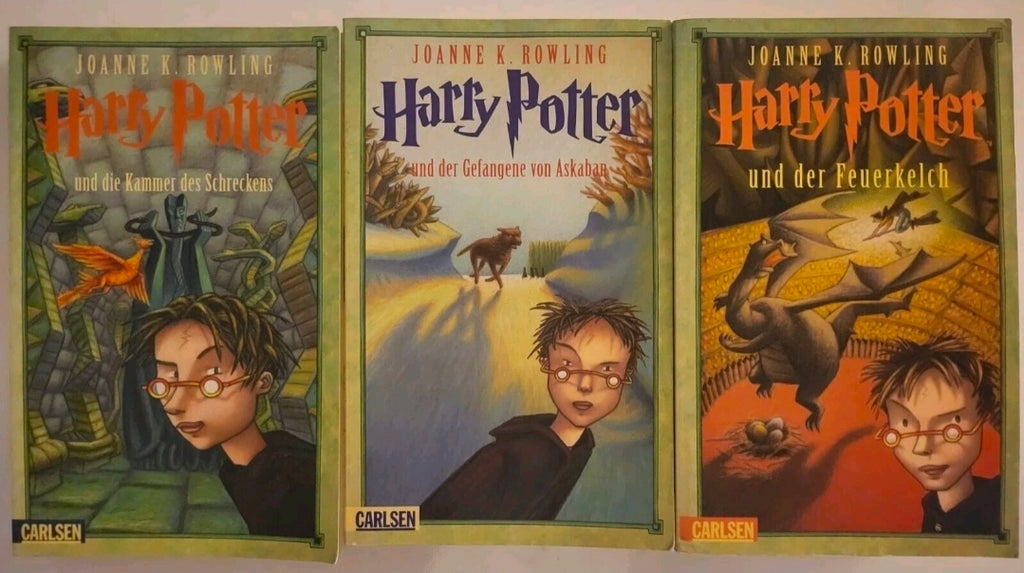 Harry Potter German Edition Books 2–3-4 – International Paperback Set (Carlsen, 2000)