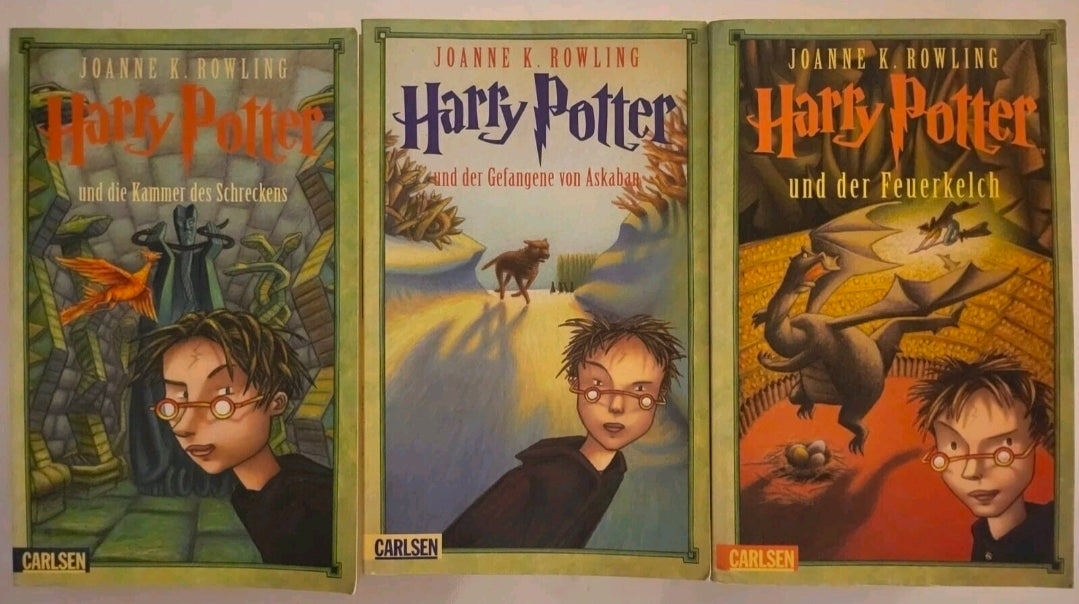 Harry Potter German Edition Books 2–3-4 – International Paperback Set (Carlsen, 2000)