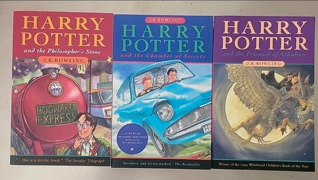 Harry Potter First 3 Books – Canadian Editions (Philosopher’s Stone “Wand Error” Edition)