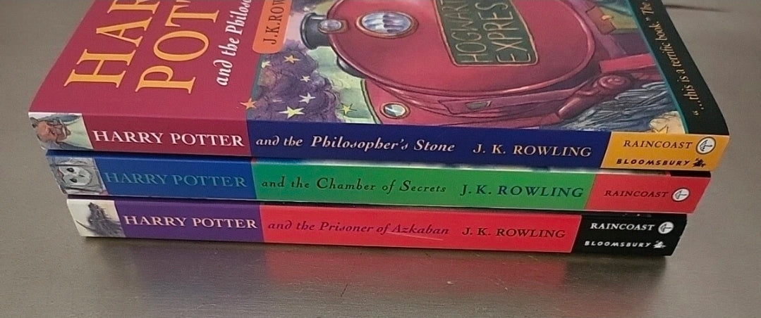 Harry Potter First 3 Books – Canadian Editions (Philosopher’s Stone “Wand Error” Edition)