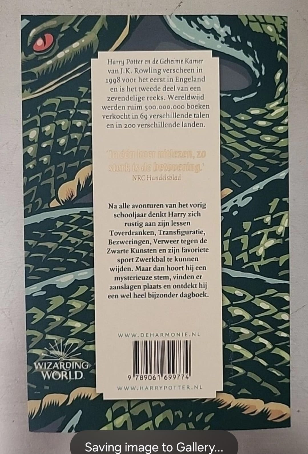 Harry Potter en de Geheime Kamer – Dutch Edition (Paperback)