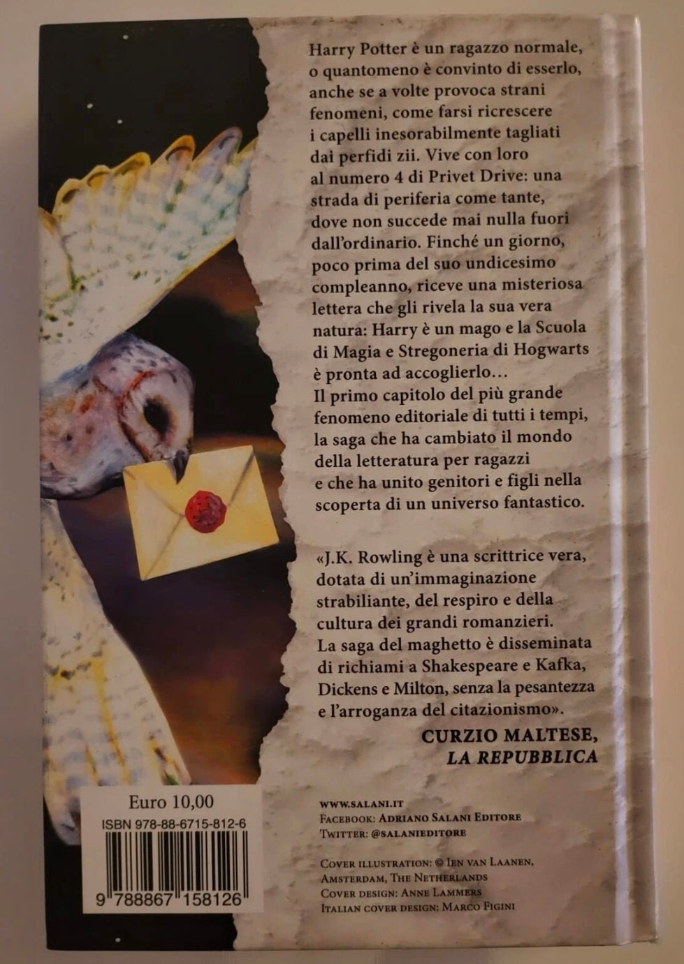 Harry Potter e la Pietra Filosofale – Italian Hardcover Edition
