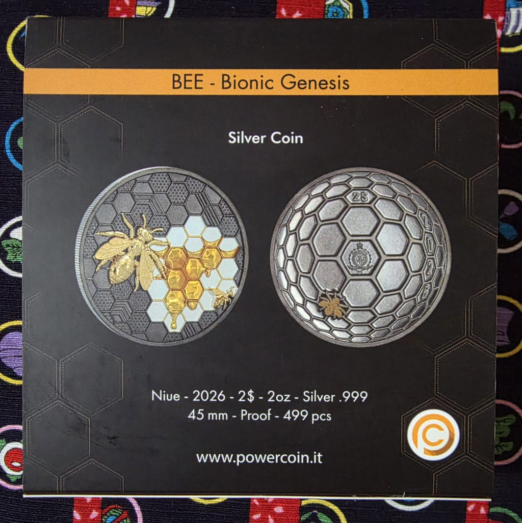 🐝 2026 Bee: Bionic Genesis 2oz Silver Proof Coin 🐝