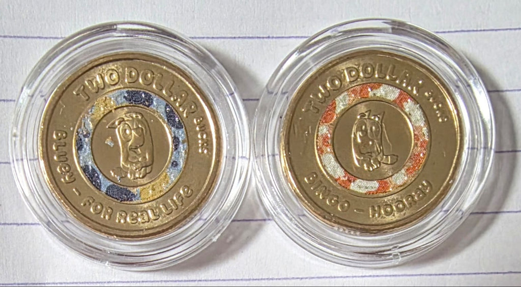 🐾 2026 Bluey 7-Coin Complete Folder Set 🪙